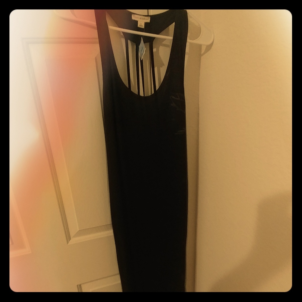 Black maxi dress